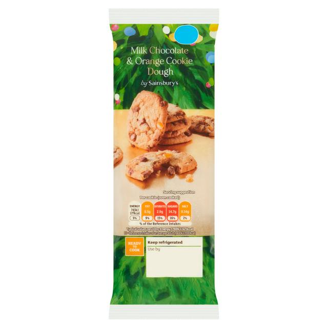 Sainsburys Milk Chocolate Orange Cookie Dough 350g