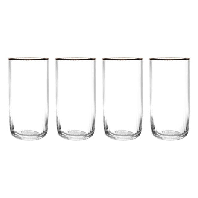 Mikasa Sorrento 4pc highball glass set 510ml, imported from the UK