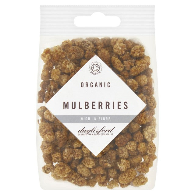 Daylesford Organic dried mulberries 125g - British product