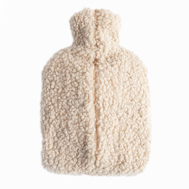 Caroline Gardner heart borg hot water bottle oat charcoal - British product