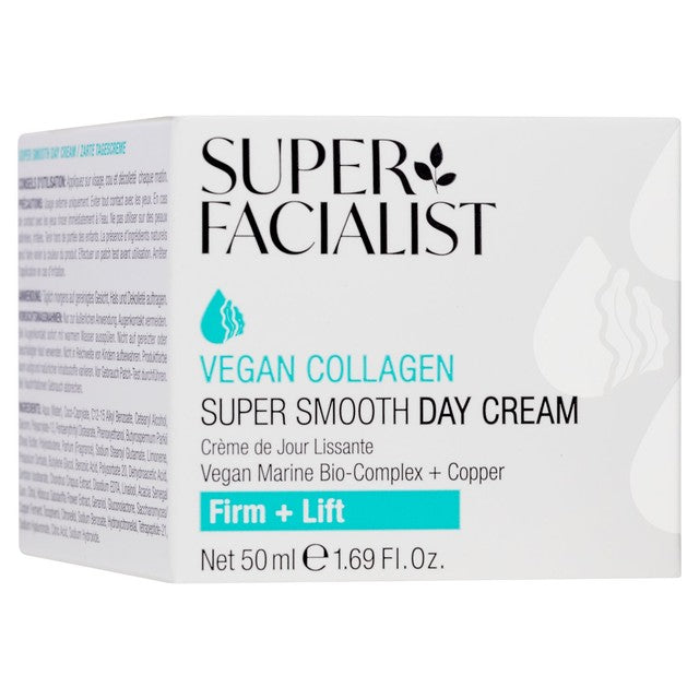 Super Facialist vegan collagen super smooth day cream 50ml (British brand)