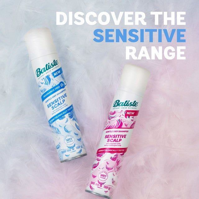 Batiste dry shampoo sensitive scalp fragrance free 200ml - British product