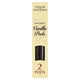 Taylor & Colledge Organic Vanilla Pods 2 pack (British brand)