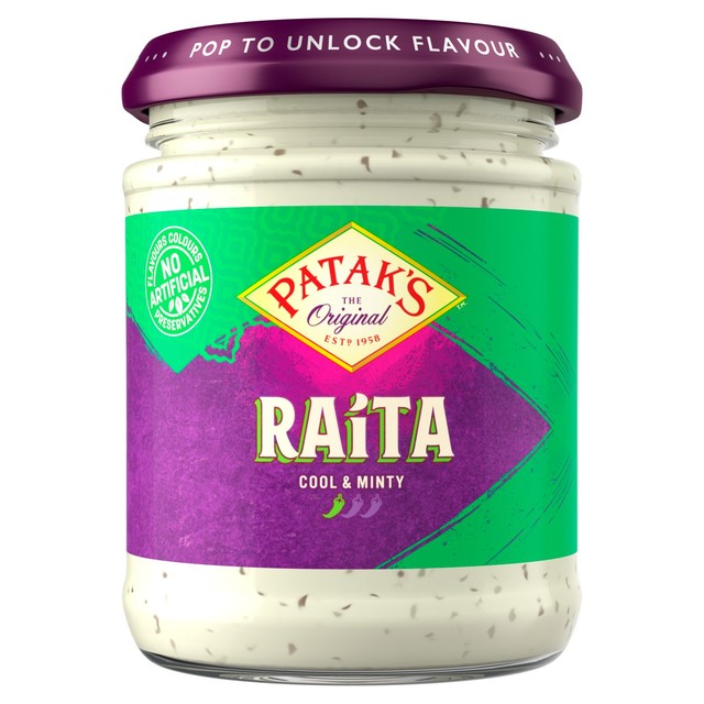Patak's Raita yogurt dip 170g, imported from the UK