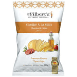 Mr Filbert's chorizo & cider potato crisps, imported from the UK