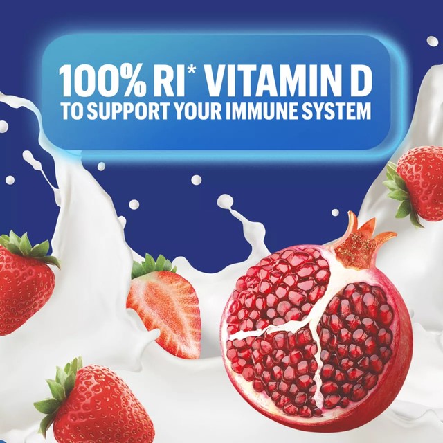 Actimel strawberry and pomegranate yoghurt drink 8 x 100g - British product