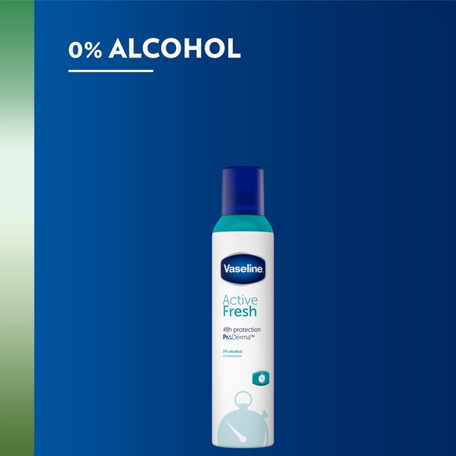 Vaseline Active Fresh anti-perspirant deodorant spray 250ml (British brand)