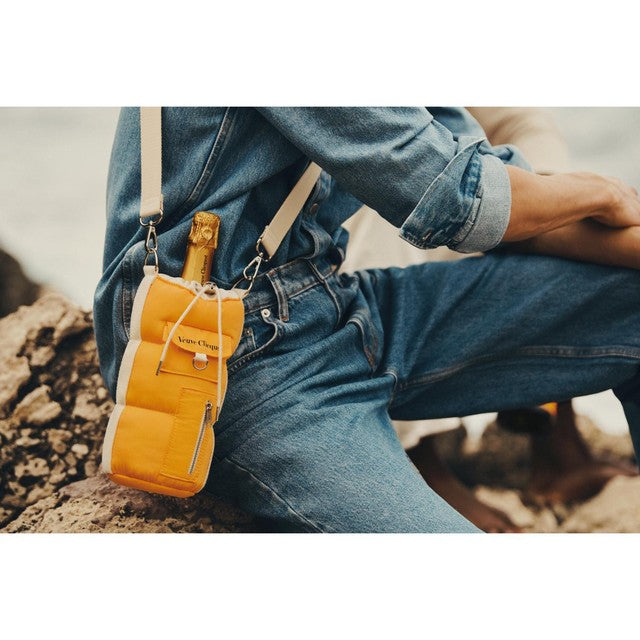 Veuve Clicquot Yellow Label champagne Puffy bottle holder (British brand)
