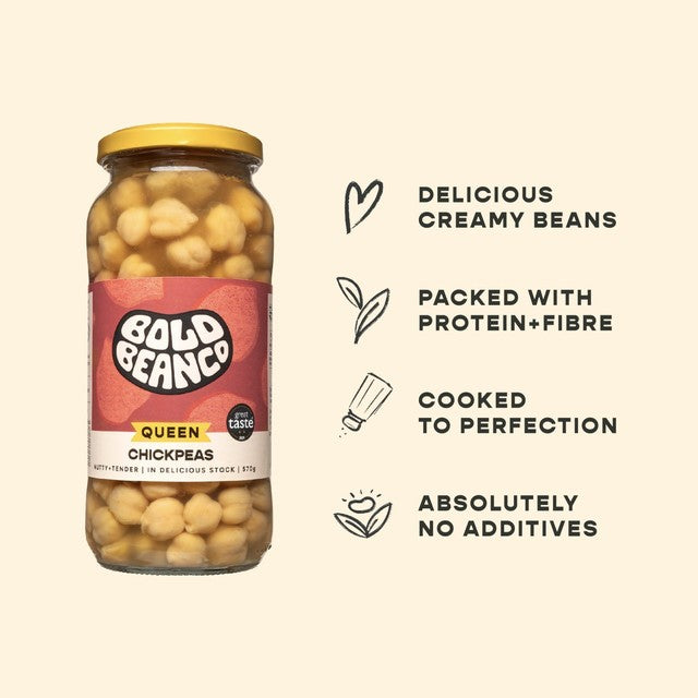 Bold Bean Co Queen Chickpeas 570g - British product