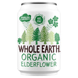 Whole Earth organic sparkling elderflower drink 330ml (British brand)