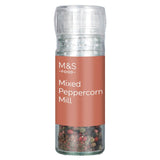 M&S Mixed Peppercorn Mill Black White Green Pink 40g, imported from the UK