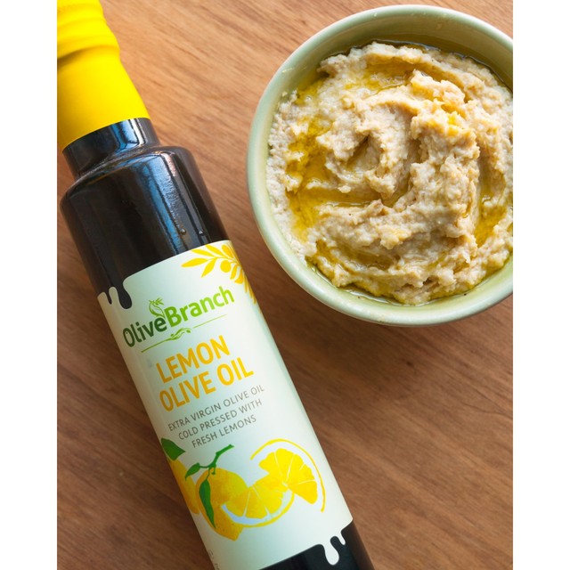 Olive Branch lemon extra virgin olive oil 250ml, imported from the UK
