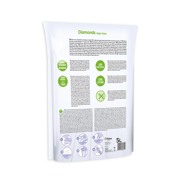 Sanicat dust-free cat litter Diamonds Aloe Vera imported from the UK