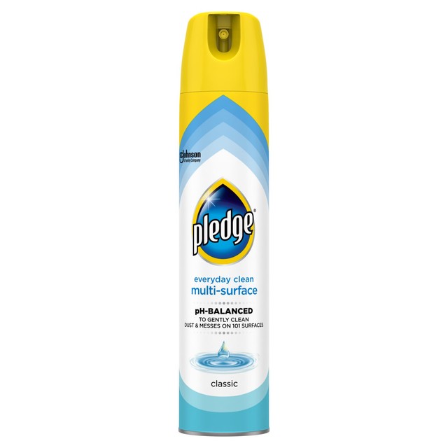 Pledge Clean It Multisurface Polish Classic 250ml, imported from the UK