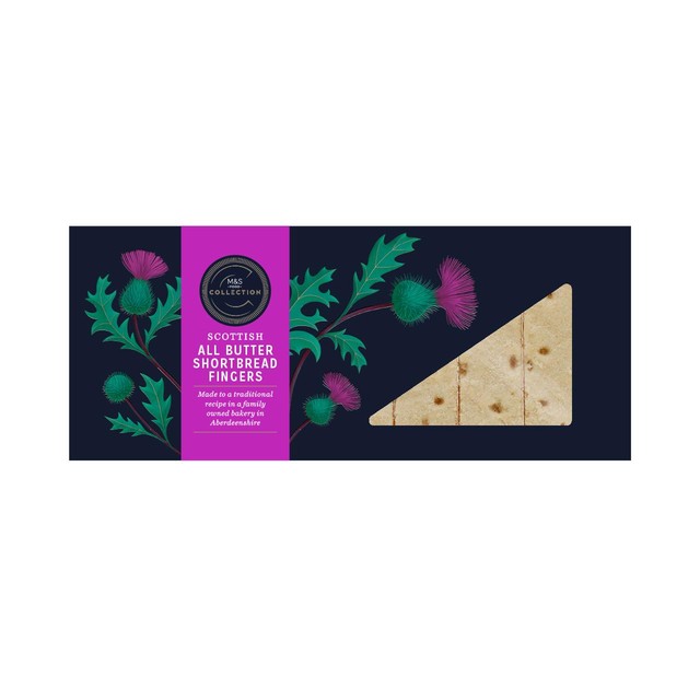 M&S Scottish All Butter Shortbread Fingers 165g, imported from the UK