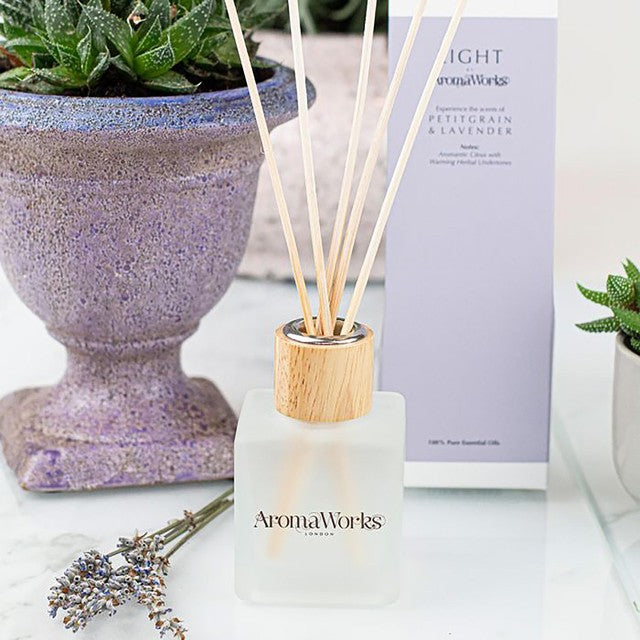 Wax Lyrical Reed Diffuser Petitgrain Lavender 100ml, imported from the UK