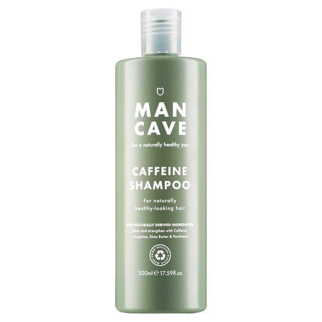 ManCave Caffeine Shampoo 500ml, imported from the UK