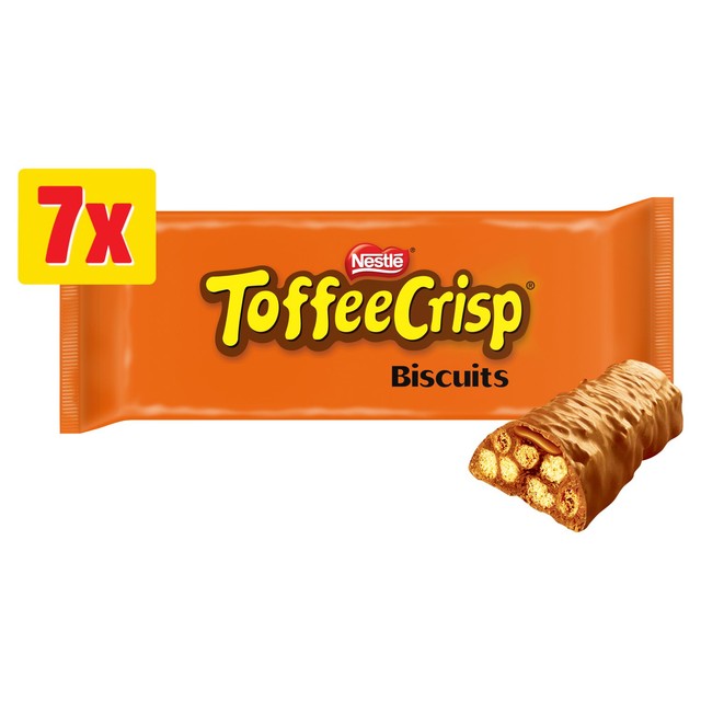 Toffee Crisp biscuit bars multipack 130g (British brand)