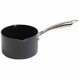 M&S hard anodised 14cm milk pan black mix, imported from the UK