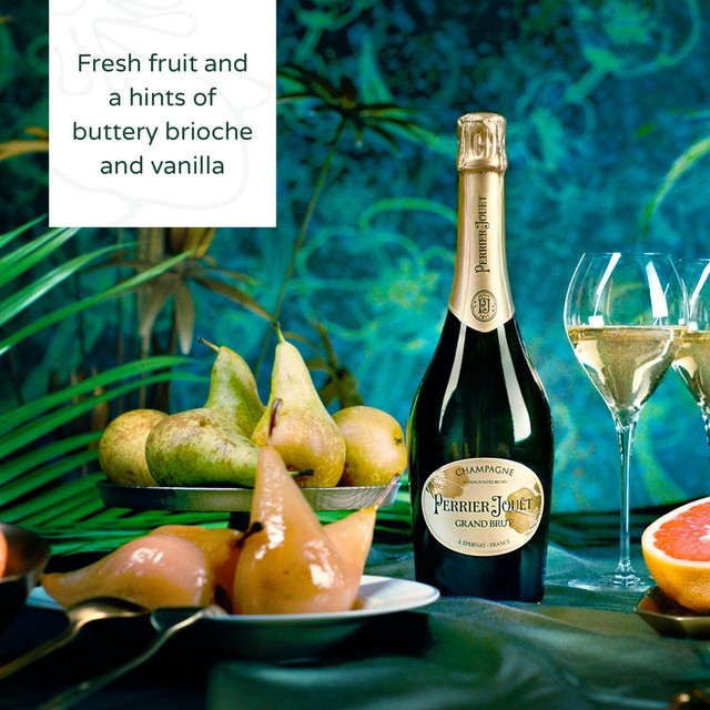 Perrier-Jouët Grand Brut Non-Vintage Champagne half bottle 37.5cl, imported from the UK