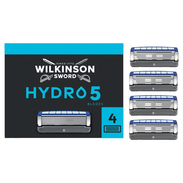 Wilkinson Sword Hydro 5 razor blades 4 pack (British brand)