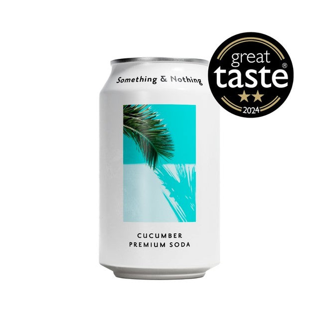Something & Nothing Cucumber Premium Soda 330ml (British brand)