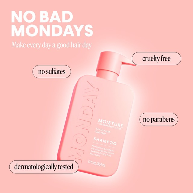 Monday Moisture Shampoo 350ml, imported from the UK