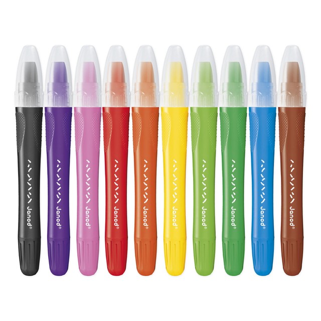 Janod gel crayons set 10-pack, imported from the UK