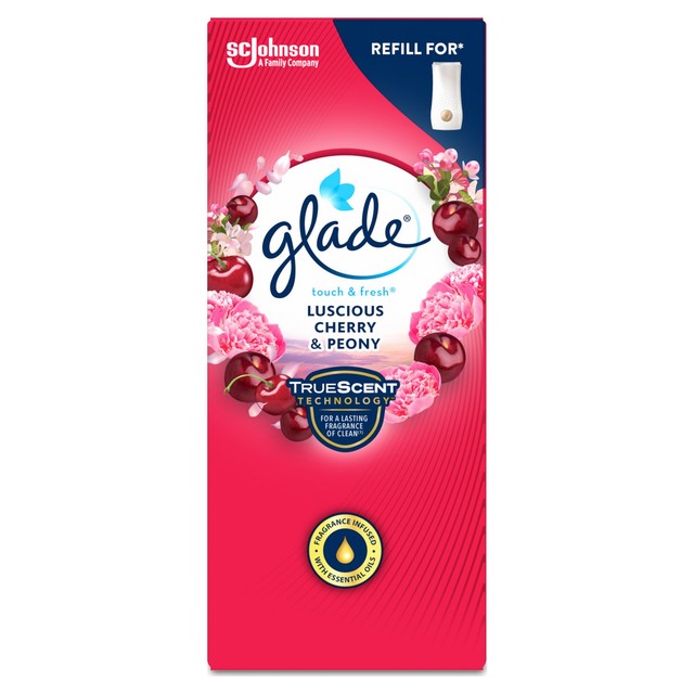 Glade air freshener refill Cherry & Peony 10ml, UK version