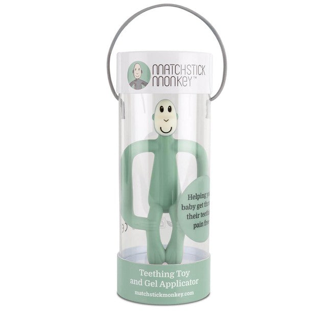 Matchstick Monkey Mint Green Teether, imported from the UK