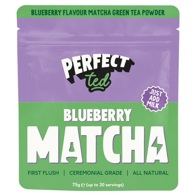 PerfectTed matcha powder blueberry (British brand)