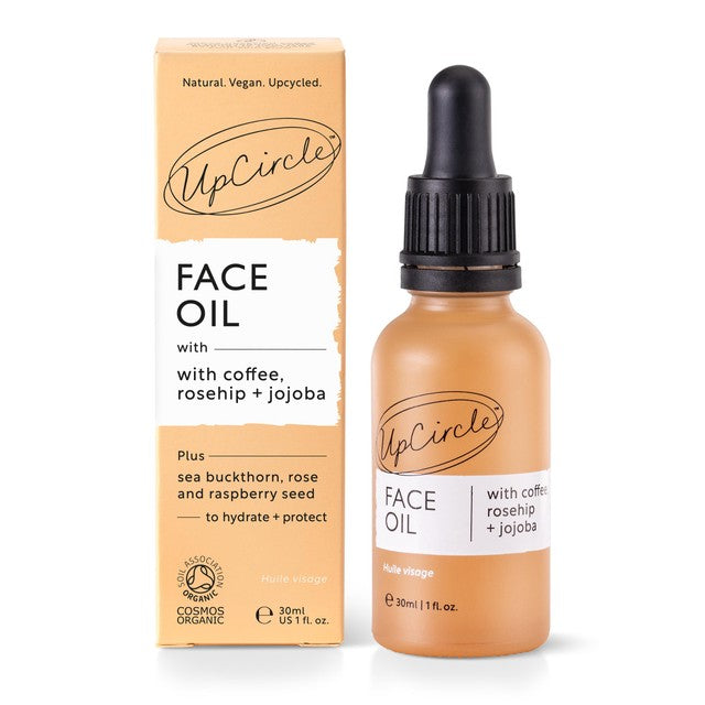 UpCircle face oil with coffee and rosehip oil 30ml (British brand)