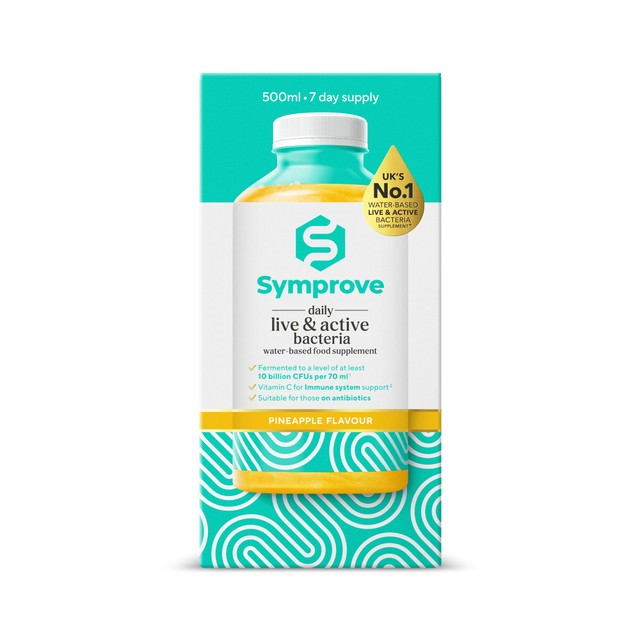 Symprove pineapple live bacteria drink supplement (British brand)