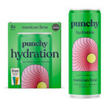 Punchy Mexican Lime sparkling hydration drink 4 x 330ml, imported from the UK