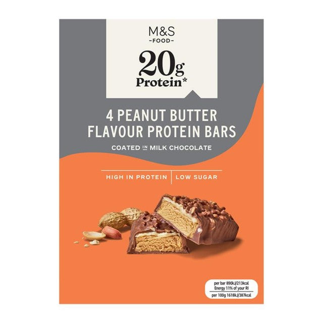 M&S peanut butter flavour protein bars 4 pack, UK version