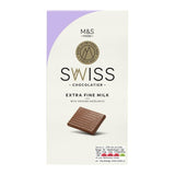 M&S milk chocolate bar with ground hazelnuts 125g, imported from the UK