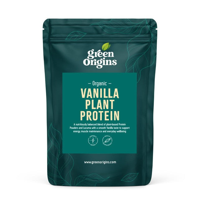 Green Origins vanilla plant protein powder 300g, UK version