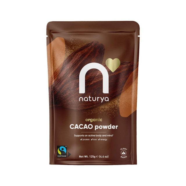 Naturya Bio-Kakaopulver 125 g, importiert aus Großbritannien