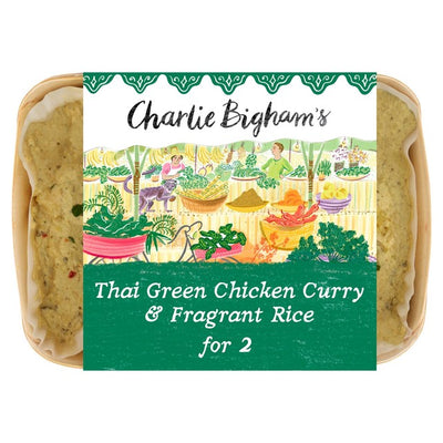Charlie Bigham's Thai Green Chicken Curry & Fragrant Rice for 2 Ready Meal 805g