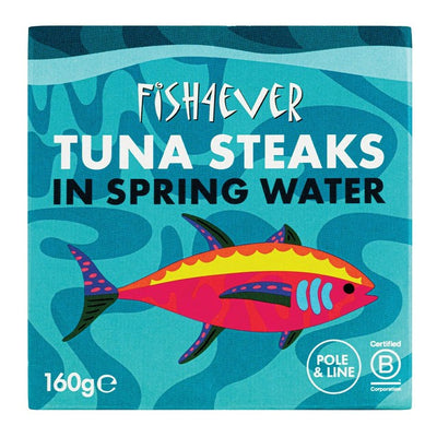M&S Fish 4 Ever Azores Skipjack Tuna Steaks in Spring Water 160g- Buy online at McGrocer