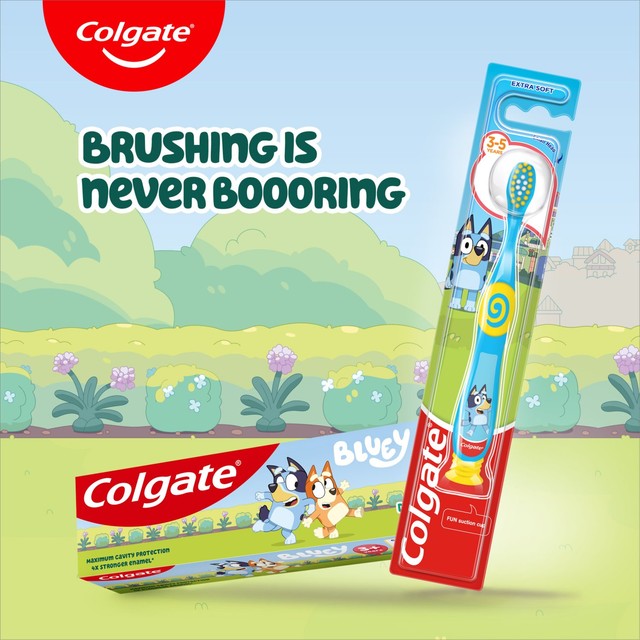 Colgate Bluey kids manual toothbrush, imported from the UK