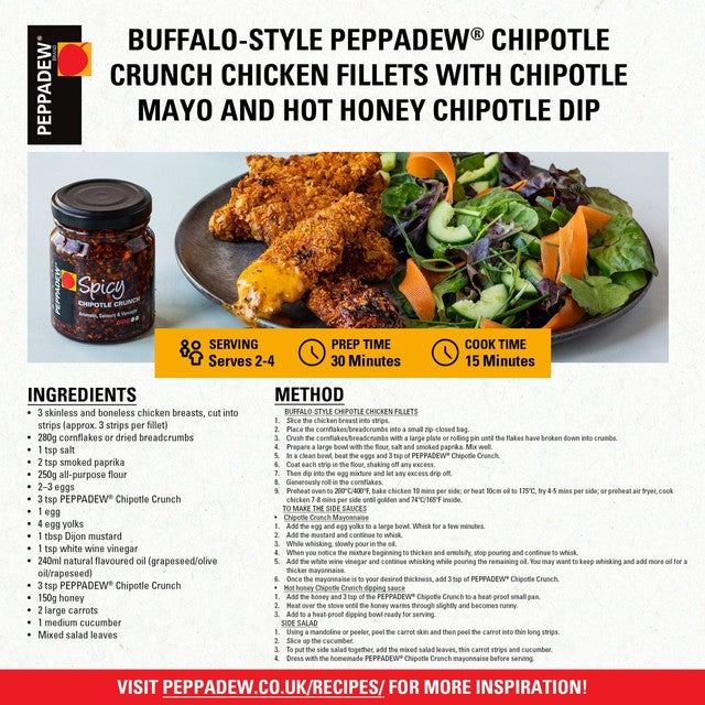 Peppadew spicy chipotle crunch 120g, imported from the UK