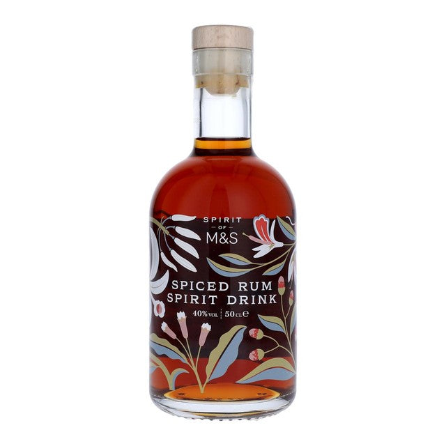 M&S Spiced Rum Spirit Drink 50cl, imported from the UK