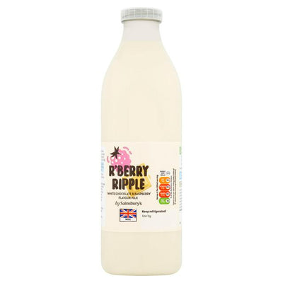 Sainsburys Weiße Schokolade Himbeer-Milchgetränk 1L