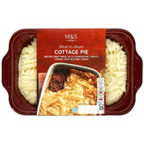 M&S cottage pie ready meal 800g, imported from the UK