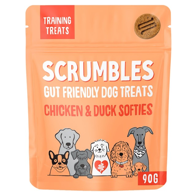 Scrumbles chicken and duck dog treats 90g (British brand)