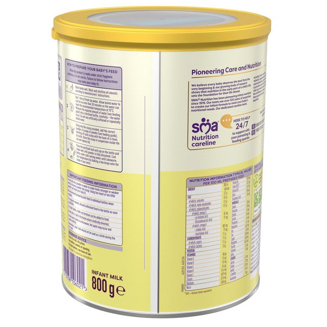 SMA extra hungry infant milk powder 800g (British brand)