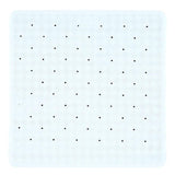 Aqualona white shower mat 53 x 53cm - British product