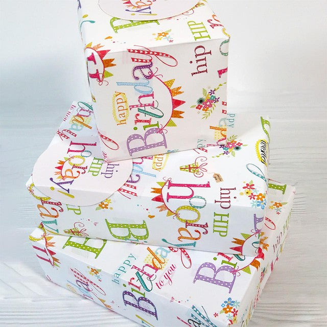 Abacus Happy Birthday gift wrap 2 x 50x70cm sheets, UK version