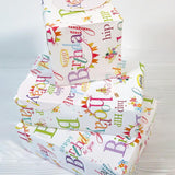 Abacus Happy Birthday gift wrap 2 x 50x70cm sheets, UK version